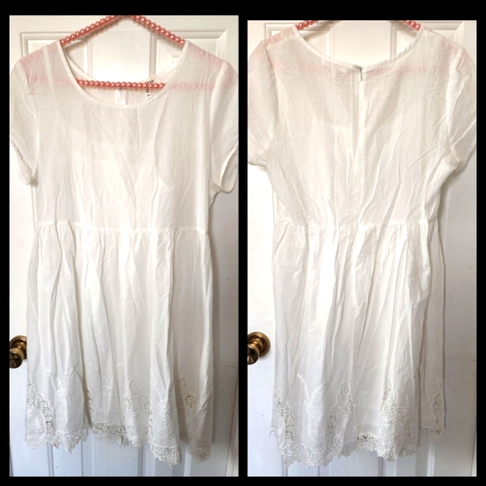 Simple white dress